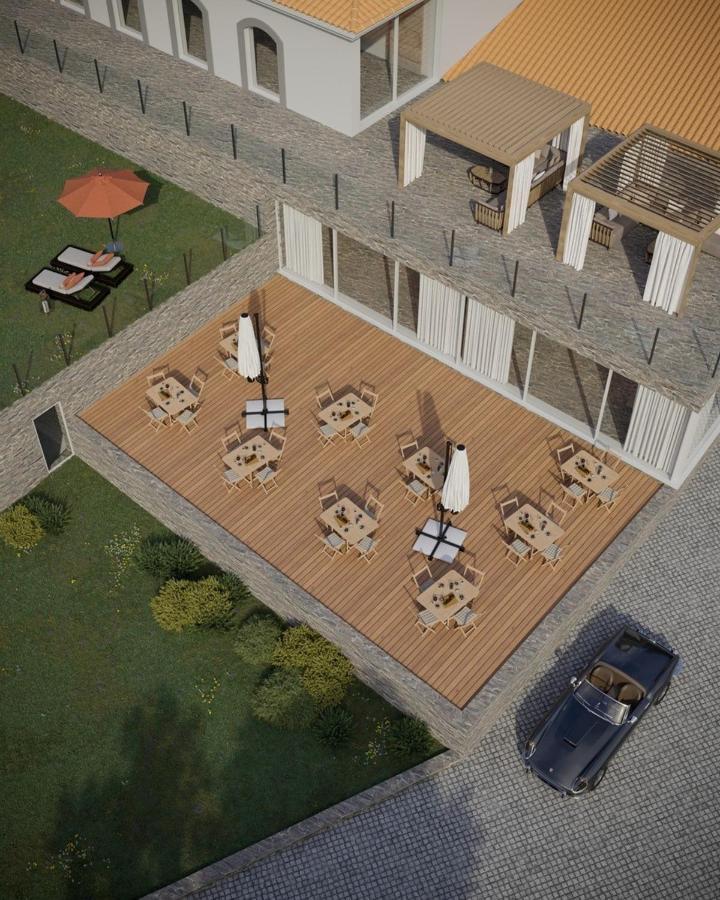 Douro Scala Hotel Mesao Frio Ngoại thất bức ảnh 3D rendering of a patio